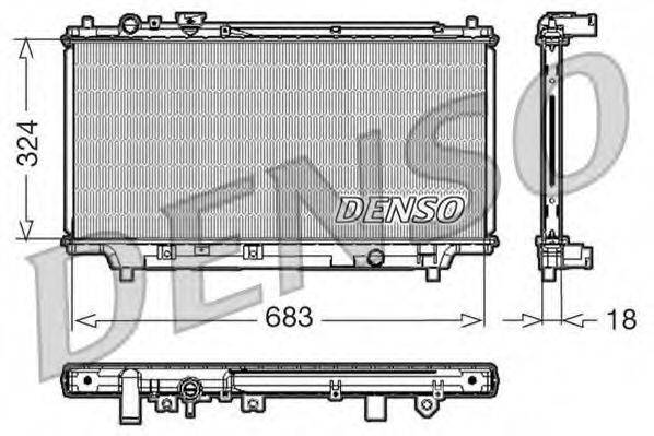 DENSO DRM44002 Радіатор, охолодження двигуна