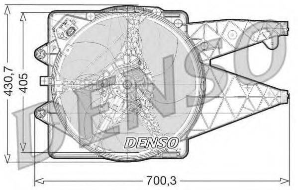 DENSO DER01020 Вентилятор, охолодження двигуна