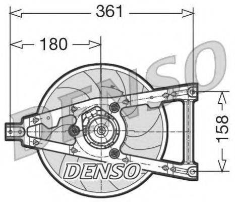 DENSO DER09011 Вентилятор, охолодження двигуна