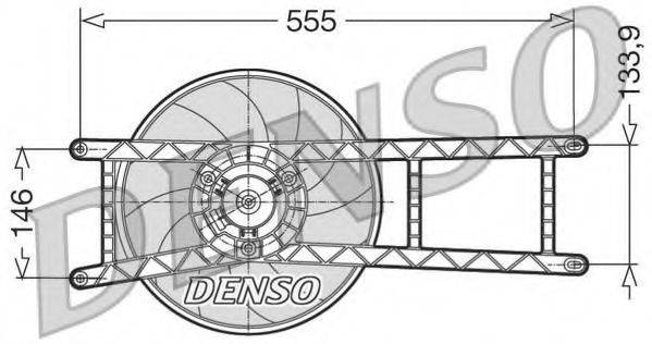 DENSO DER09017 Вентилятор, охолодження двигуна