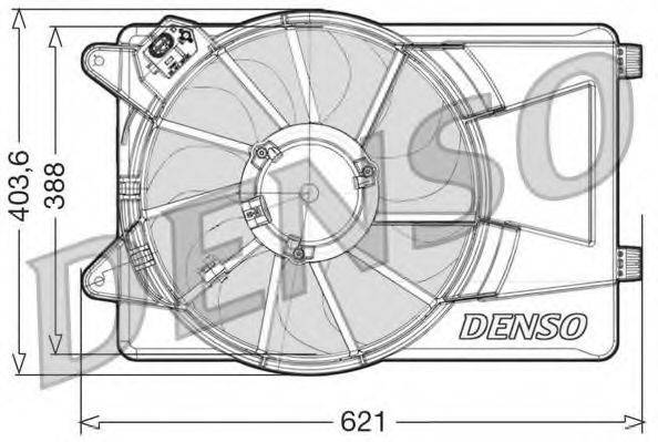 DENSO DER09306 Вентилятор, охолодження двигуна