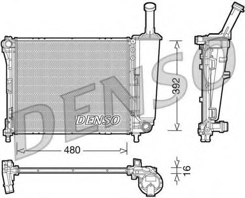 DENSO DRM09088 Радіатор, охолодження двигуна