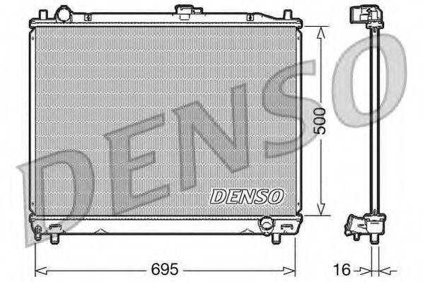 DENSO DRM45008 Радіатор, охолодження двигуна