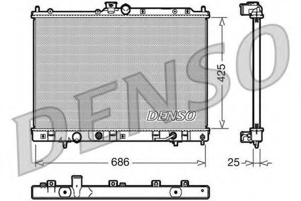 DENSO DRM45030 Радіатор, охолодження двигуна