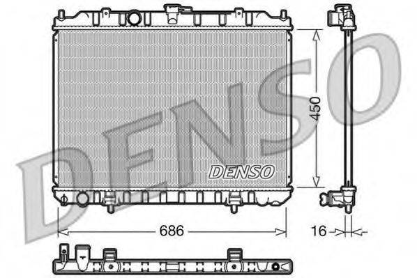 DENSO DRM46004 Радіатор, охолодження двигуна