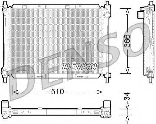 DENSO DRM46037 Радіатор, охолодження двигуна