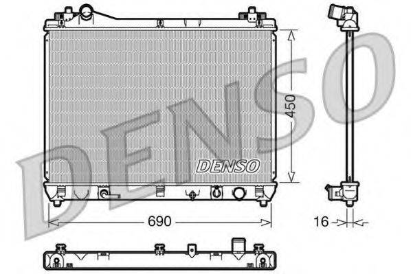 DENSO DRM47018 Радіатор, охолодження двигуна