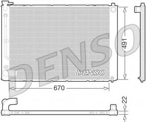 DENSO DRM51011 Радіатор, охолодження двигуна