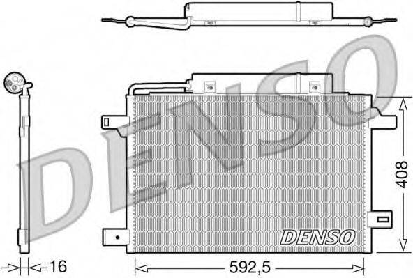 DENSO DCN17003 Конденсатор, кондиціонер