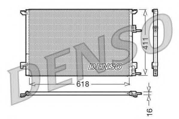 DENSO DCN25001 Конденсатор, кондиціонер