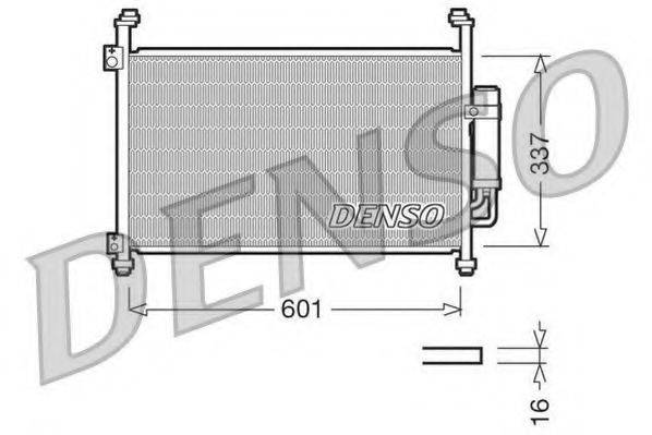 DENSO DCN40007 Конденсатор, кондиціонер