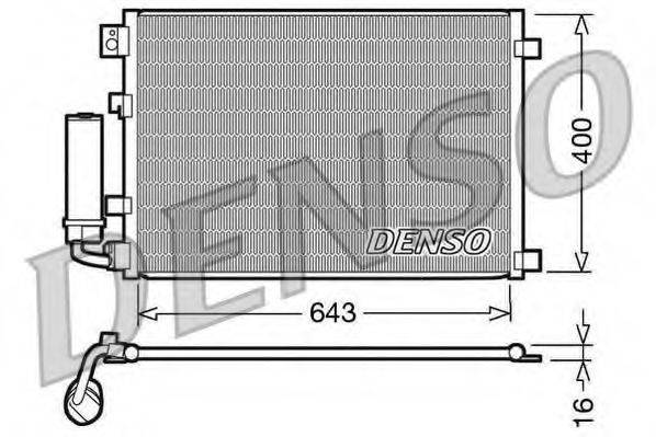 DENSO DCN46002 Конденсатор, кондиціонер