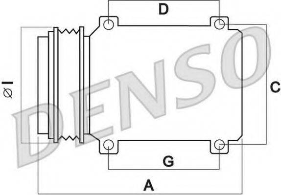 DENSO DCP02001 Компресор, кондиціонер