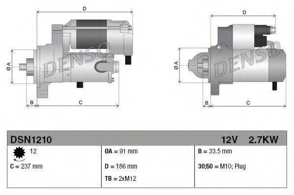 DENSO DSN1210 Стартер