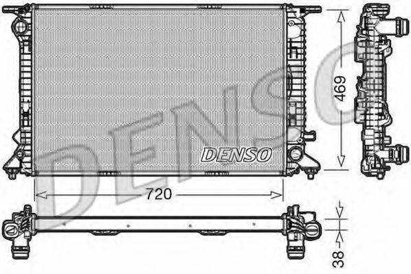 DENSO DRM02024 Радіатор, охолодження двигуна