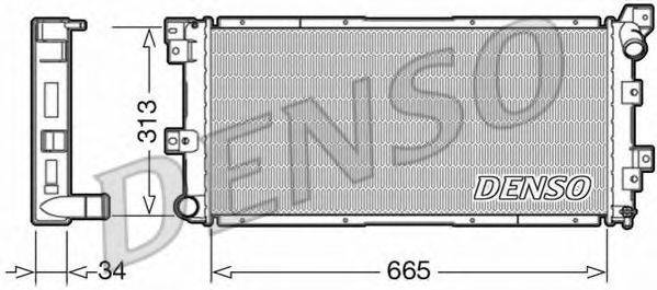 DENSO DRM06002 Радіатор, охолодження двигуна