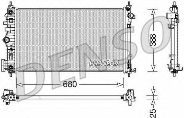 DENSO DRM15007 Радіатор, охолодження двигуна