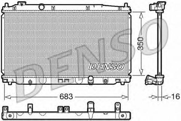 DENSO DRM40035 Радіатор, охолодження двигуна