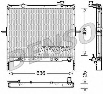 DENSO DRM43002 Радіатор, охолодження двигуна