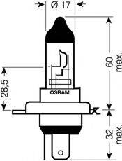 OSRAM 64193NBU01B Лампа розжарювання, фара далекого світла; Лампа розжарювання, основна фара; Лампа розжарювання, протитуманна фара; Лампа розжарювання, основна фара; Лампа розжарювання, фара далекого світла; Лампа розжарювання, протитуманна фара