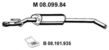 EBERSPACHER 0809984 Середній глушник вихлопних газів