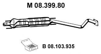 EBERSPACHER 0839980 Середній глушник вихлопних газів