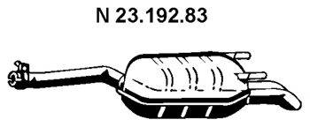 EBERSPACHER 2319283 Глушник вихлопних газів кінцевий