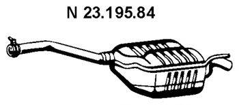 EBERSPACHER 2319584 Глушник вихлопних газів кінцевий