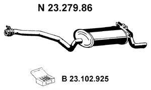 EBERSPACHER 2327986 Глушник вихлопних газів кінцевий