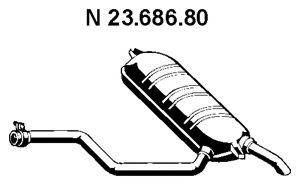 EBERSPACHER 2368680 Глушник вихлопних газів кінцевий