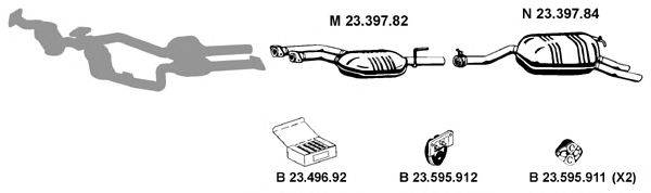 EBERSPACHER 232203 Система випуску ОГ