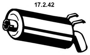 EBERSPACHER 17242 Глушник вихлопних газів кінцевий