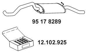 EBERSPACHER 95178289 Глушник вихлопних газів кінцевий