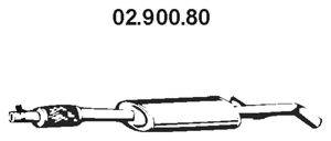 EBERSPACHER 0290080 Середній глушник вихлопних газів