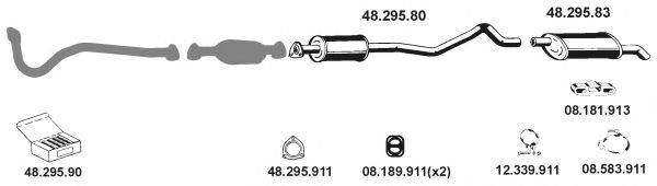 EBERSPACHER 482001 Система випуску ОГ