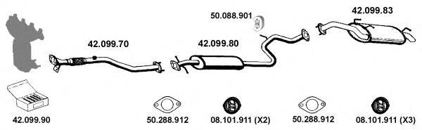 EBERSPACHER 422002 Система випуску ОГ