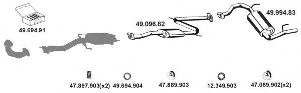 EBERSPACHER 492038 Система випуску ОГ