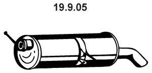 EBERSPACHER 19905 Глушник вихлопних газів кінцевий