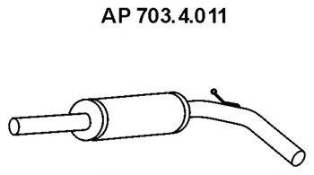 EBERSPACHER 7034011 Середній глушник вихлопних газів