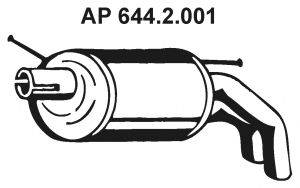 EBERSPACHER 6442001 Глушник вихлопних газів кінцевий