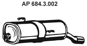 EBERSPACHER 6843002 Глушник вихлопних газів кінцевий