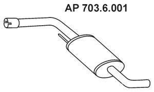 EBERSPACHER 7036001 Середній глушник вихлопних газів