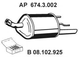 EBERSPACHER 6743002 Глушник вихлопних газів кінцевий