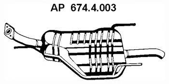 EBERSPACHER 6744003 Глушник вихлопних газів кінцевий