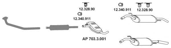 EBERSPACHER AP2411 Система випуску ОГ