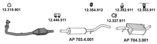 EBERSPACHER AP2454 Система випуску ОГ