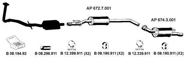 EBERSPACHER AP2184 Система випуску ОГ