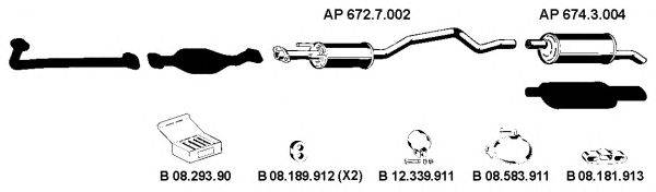 EBERSPACHER AP2219 Система випуску ОГ