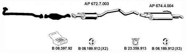 EBERSPACHER AP2243 Система випуску ОГ