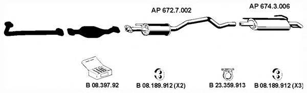 EBERSPACHER AP2245 Система випуску ОГ